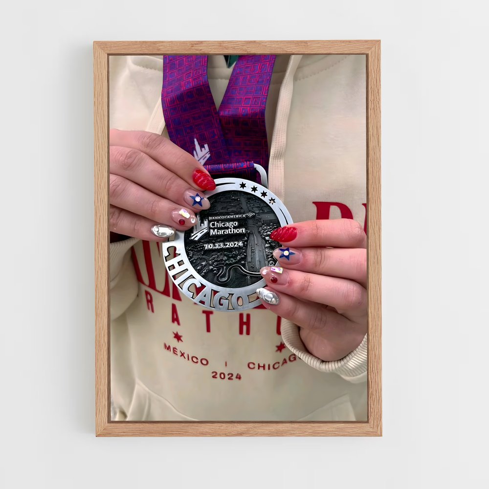 Poster Chicago marathon – affiche Athlétisme (vue 4)